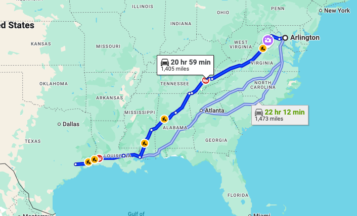 Arlington-VA-to-Houston-TX