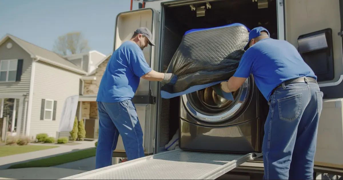 Loading into the moving truck