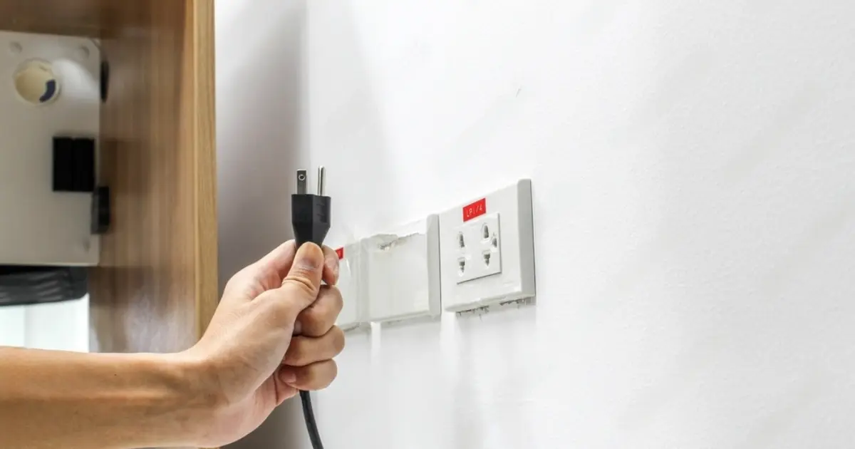 Unplug and Disconnect your washer and dryer